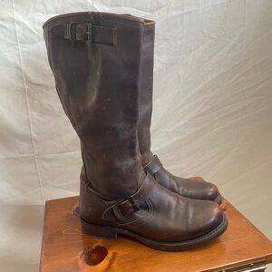 Frye brown Veronica slouch tall boots